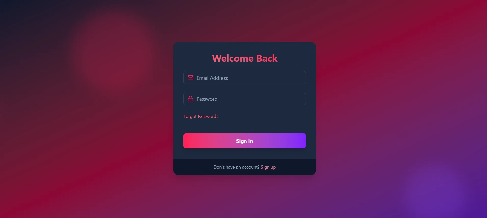 Homepage  Screenshot for AuthWithMERN project